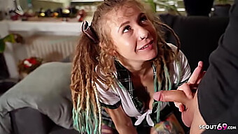 German Luscious Babe With Dreadlocks, Julia Juice, Gets Seduced By A Teacher For Intense Sex